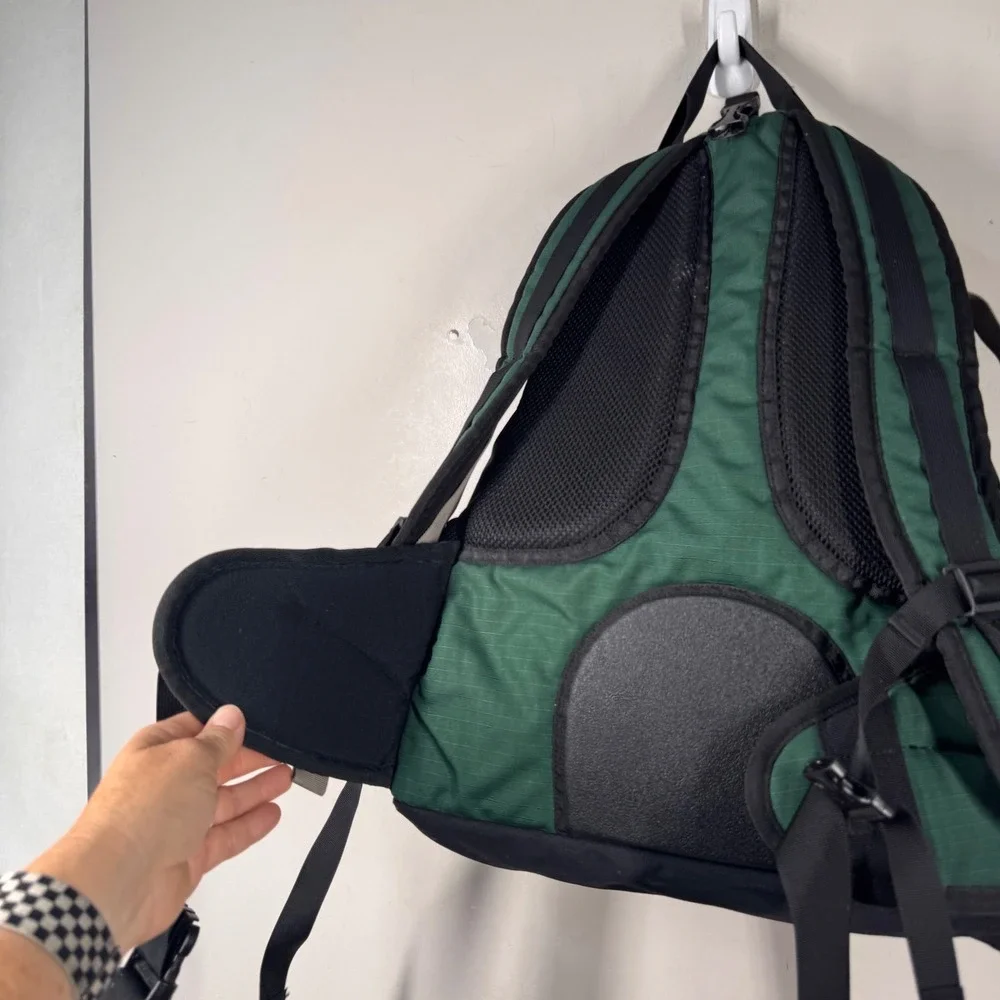 REI Whitney Daypack Backpack Forest Green Black Canvas Cordura DJL 011200